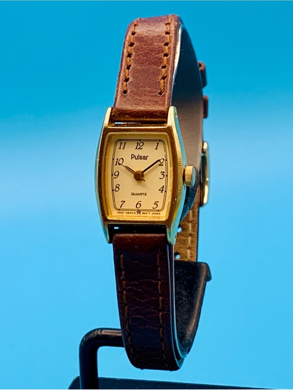 PULSAR By SEIKO V233-5100 Women’s Vintage Watch Italian Leather Working New Batt